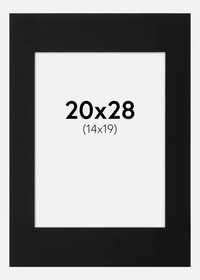 Galleri 1 Mount Canson Black (White Core) 20x28 cm (14x19)