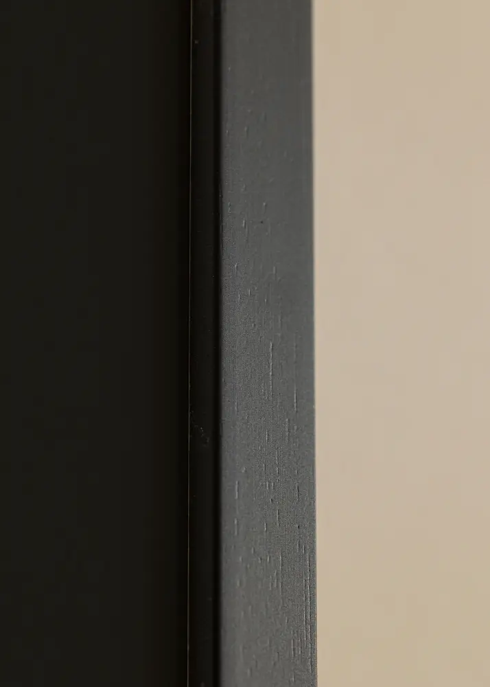 Ram med passepartou Frame Edsbyn Black 40x50 cm - Picture Mount Black 29.7x42 cm