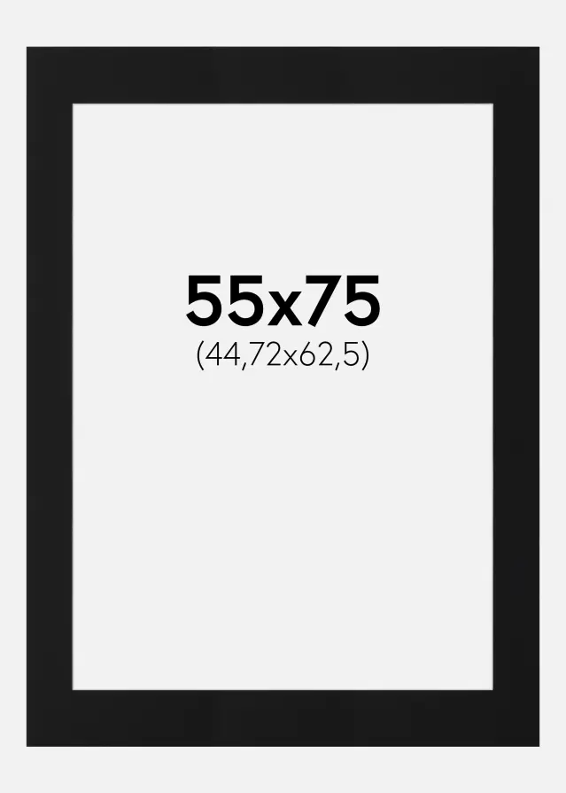 Artlink Mount Black Standard (White Core) 55x75 cm (44,72x62,5)