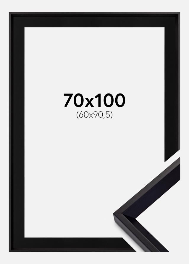 Ram med passepartou Frame Globe Black 70x100 cm - Picture Mount Black 61x91.5 cm