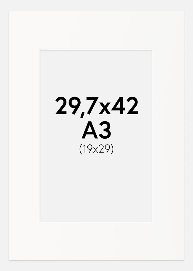 Galleri 1 Passepartout Offwhite (White Core) 29,7x42 cm (19x29)