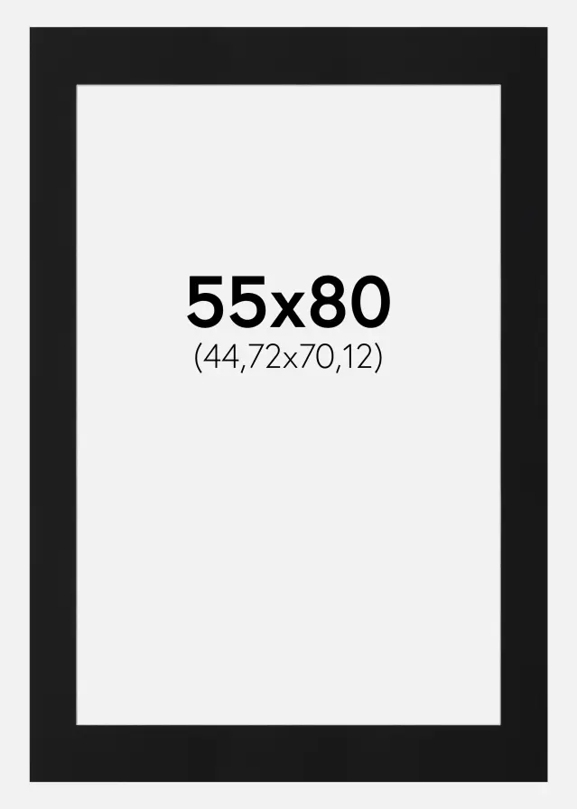 Artlink Mount Black Standard (White Core) 55x80 cm (44,72x70,12)
