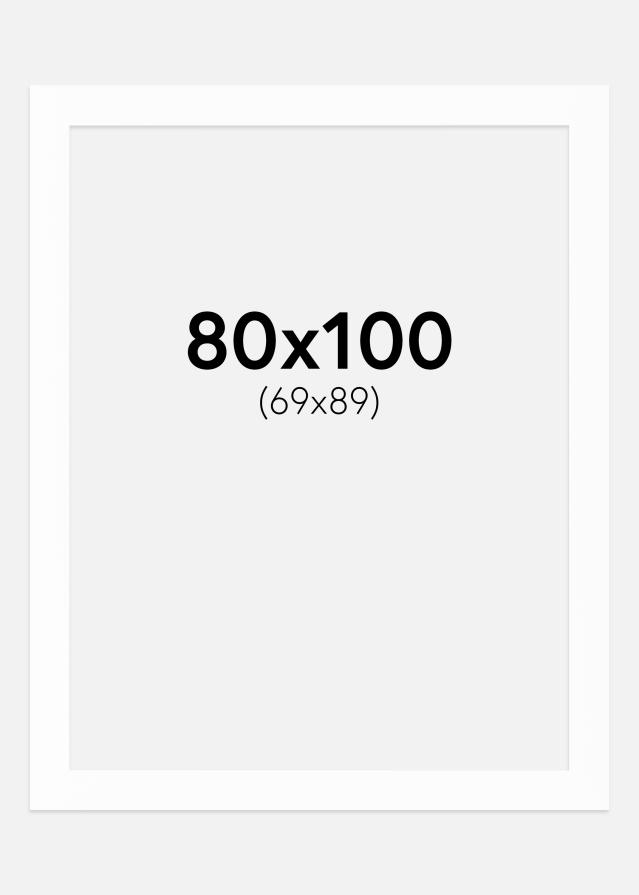 Egen tillverkning - Passepartouter Mount White (White Core) 80x100 cm (69x89)