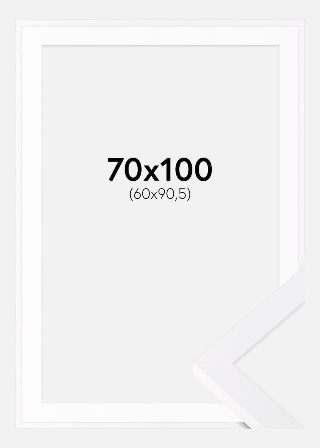 Ram med passepartou Frame Selection White 70x100 cm - Picture Mount White 61x91.5 cm