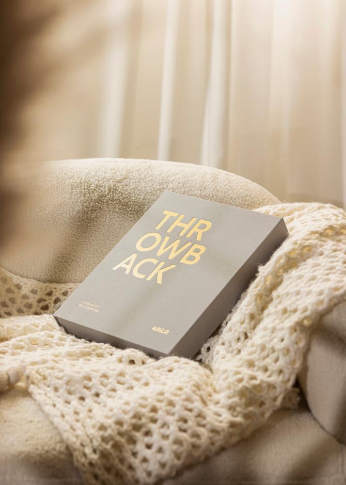 KAILA KAILA THROWBACK Grey - Coffee Table Photo Album (60 Black Pages)