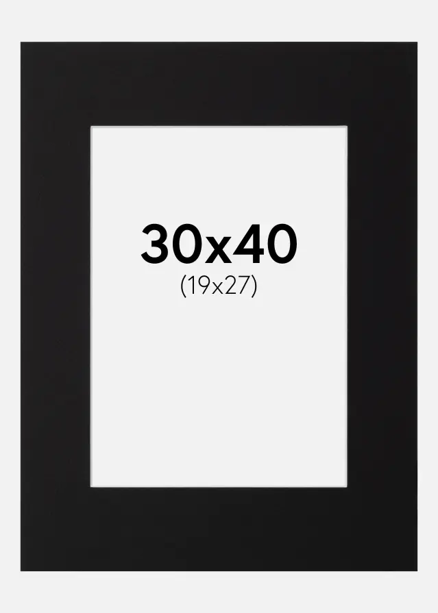 Artlink Mount Black Standard (White Core) 30x40 cm (19x27)