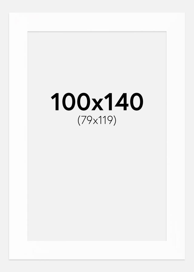 Egen tillverkning - Passepartouter Mount Canson White (White Core) 100x140 cm (79x119)