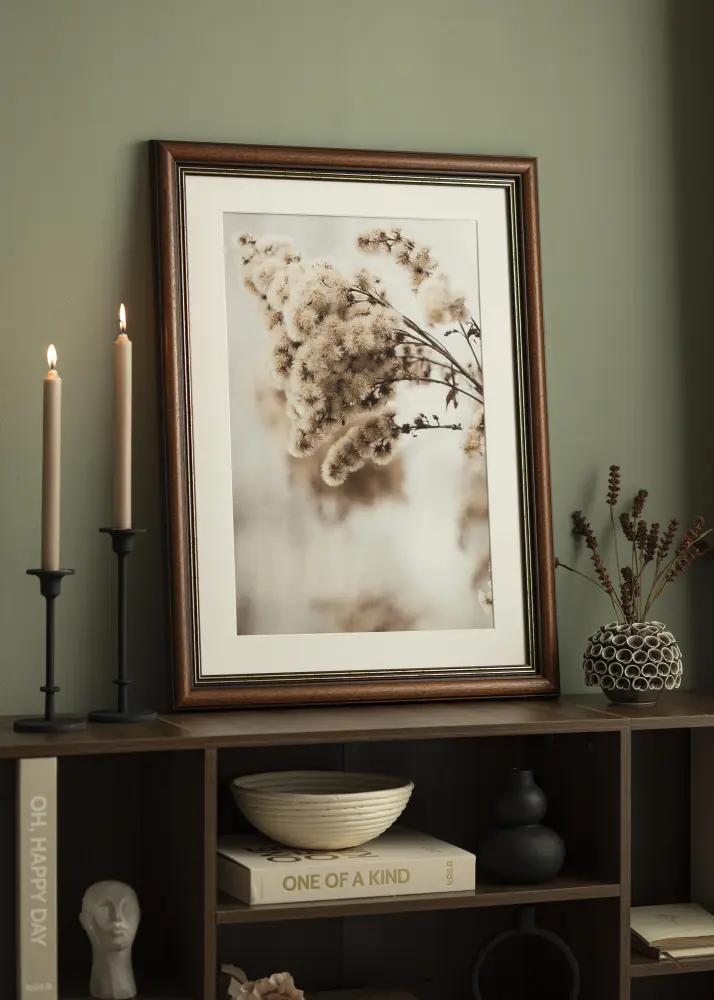 Ram med passepartou Frame Old Retro 42x59.4 cm (A2) - Picture Mount White 25x38 cm