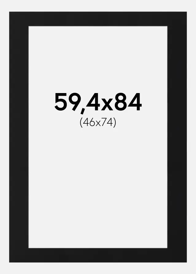 Artlink Mount Black Standard (White Core) 59,4x84 cm (46x74)