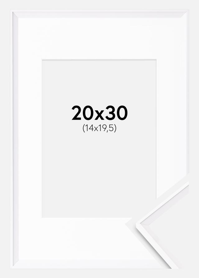 Ram med passepartou Frame Desire White 20x30 cm - Picture Mount White 15x21 cm (A5)