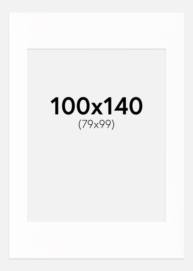 Egen tillverkning - Passepartouter Mount Canson White (White centre) 100x140 cm (79x99)