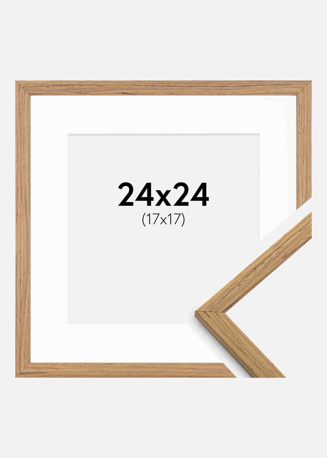 Product Image for Frame Edsbyn Teak 24x24 cm - Picture Mount White 18x18 cm