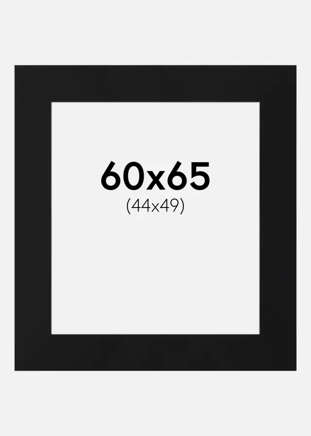 Artlink Mount Black Standard (White Core) 60x65 cm (44x49)