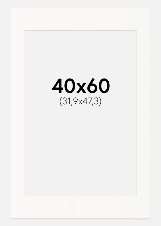 Galleri 1 Passepartout Offwhite (White Core) 40x60 cm (31,9x47,3 - A3+)