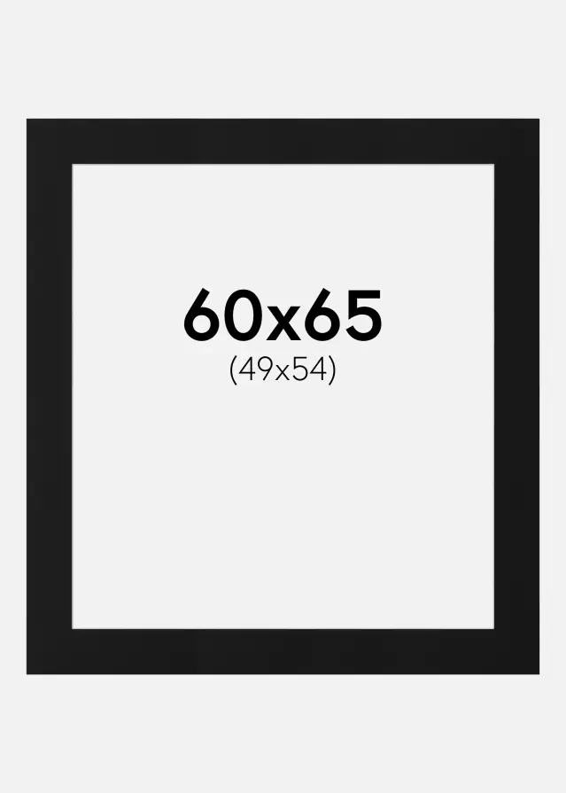 Artlink Mount Black Standard (White Core) 60x65 cm (49x54)