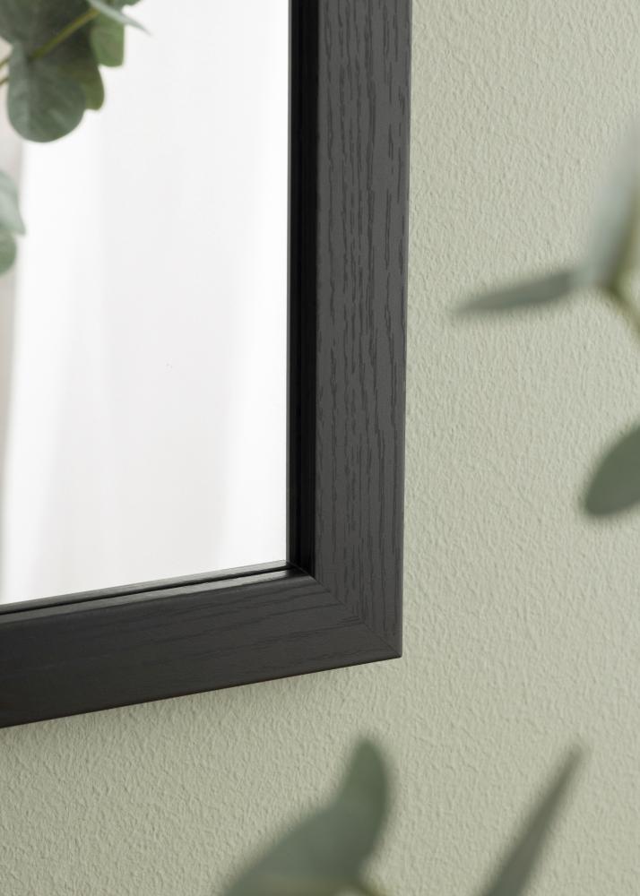 BGA Mirror Overdoor Black 34x100 cm