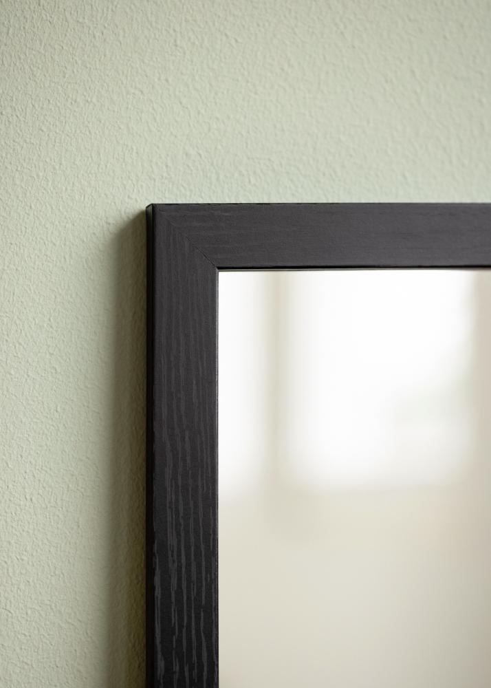 BGA Mirror Overdoor Black 34x100 cm