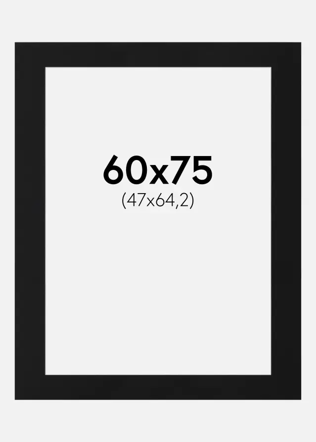 Artlink Mount Black Standard (White Core) 60x75 cm (47x64,2)