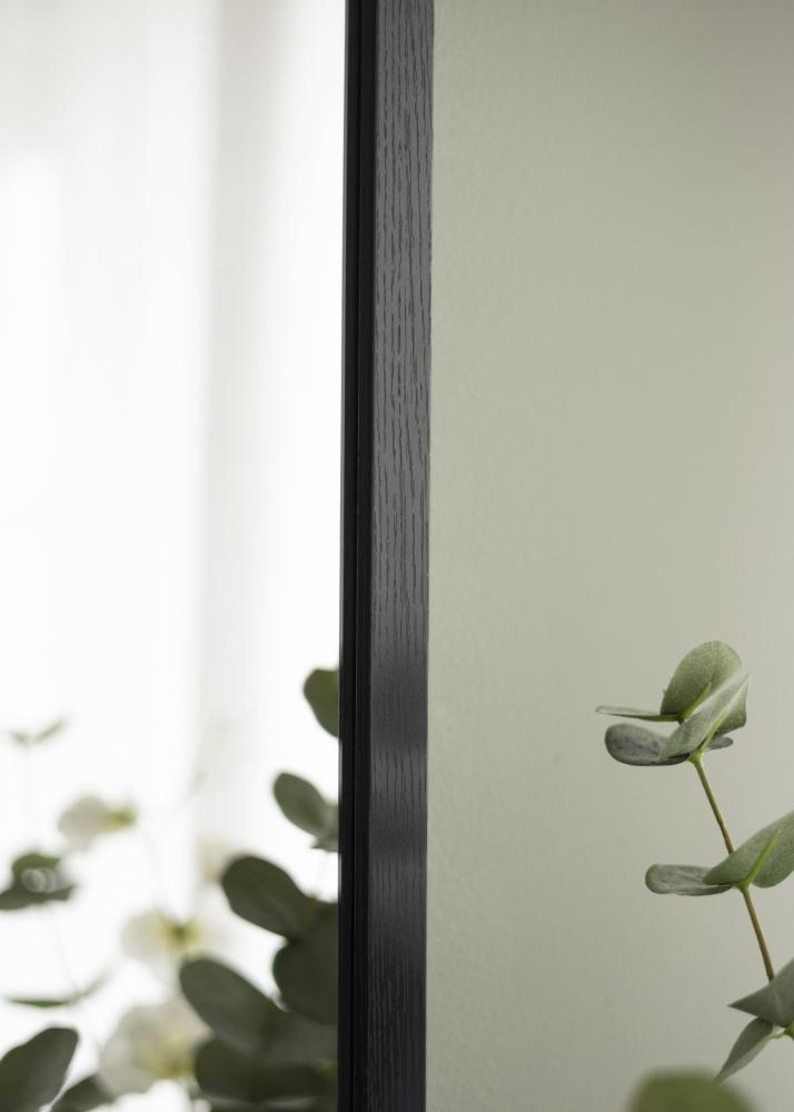 BGA Mirror Overdoor Black 34x100 cm