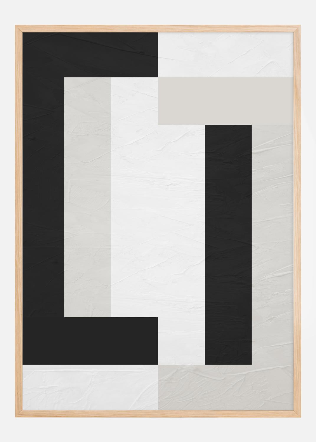 Product Image for Black and White Line Art ll Poster (21x29.7 cm (A4))