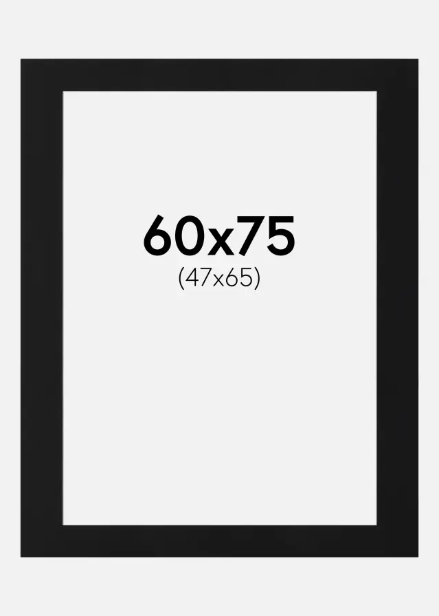 Artlink Mount Black Standard (White Core) 60x75 cm (47x65)