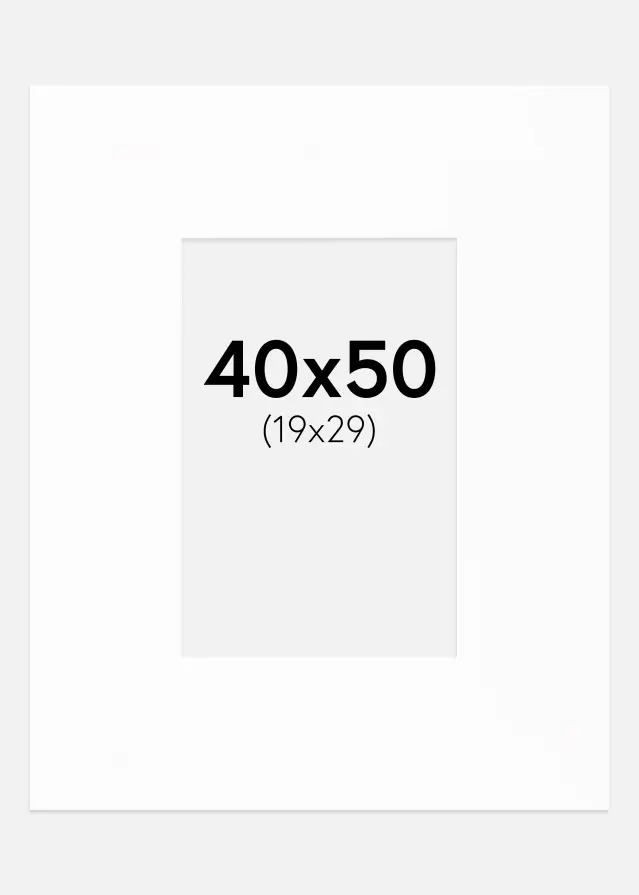 Artlink Mount XL Standard White (White Core) 40x50 cm (19x29)