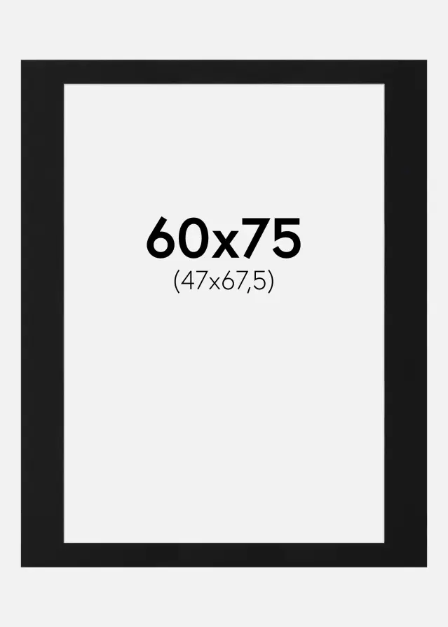Artlink Mount Black Standard (White Core) 60x75 cm (47x67,5)