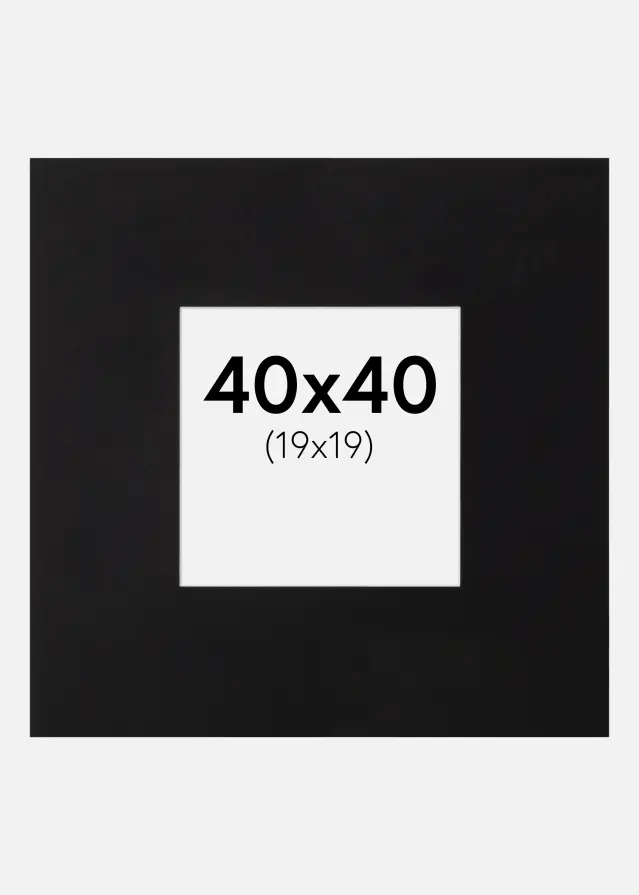 Galleri 1 Mount XL Black (White Core) 40x40 cm (19x19)