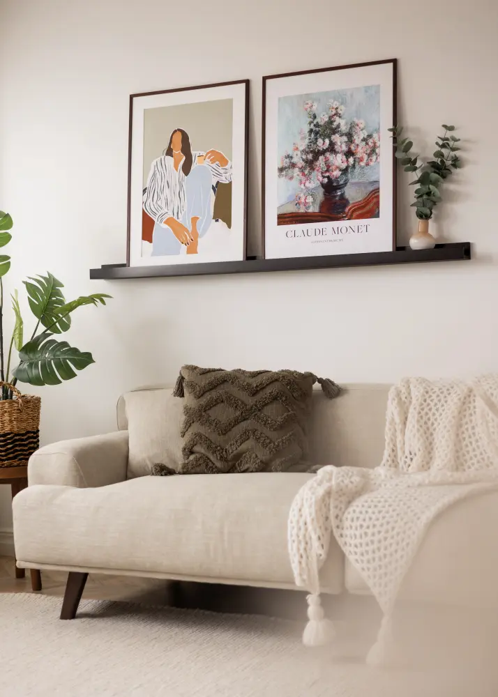 KAILA KAILA Picture Shelf Black 150 cm