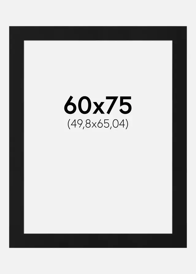 Artlink Mount Black Standard (White Core) 60x75 cm (49,8x65,04)