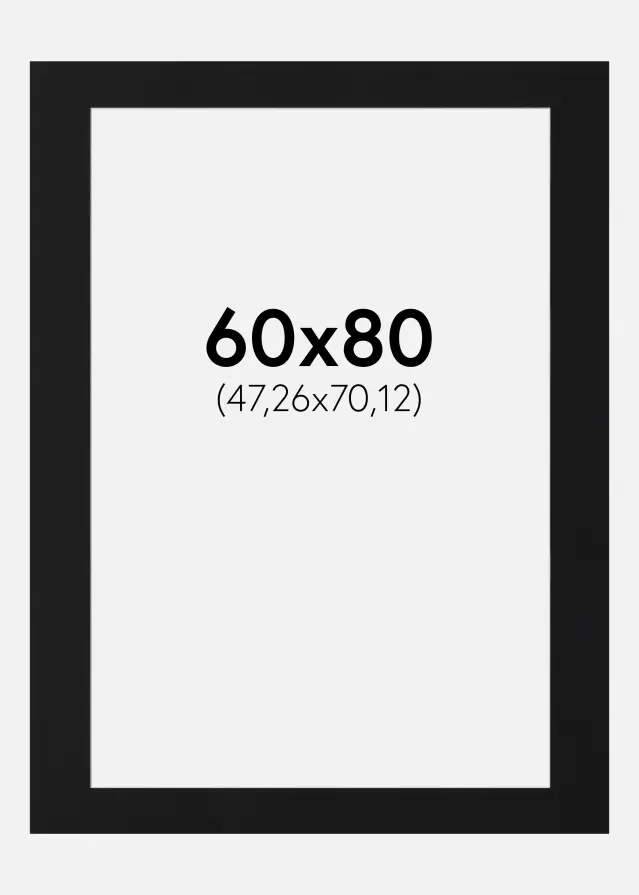 Artlink Mount Black Standard (White Core) 60x80 cm (47,26x70,12)