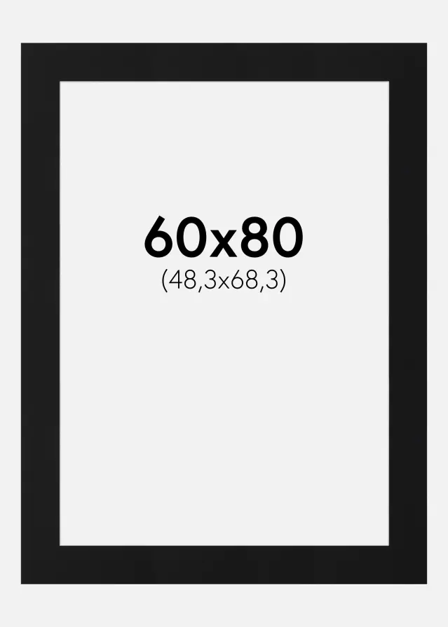 Artlink Mount Black Standard (White Core) 60x80 cm (48,3x68,3)