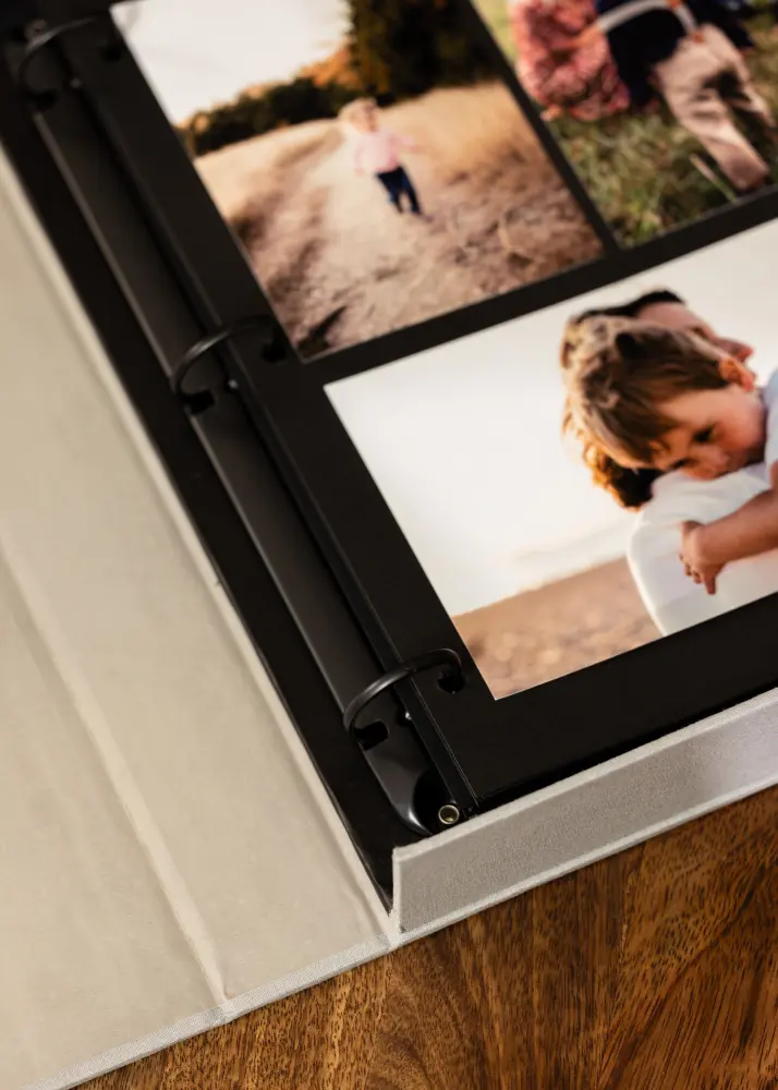 KAILA KAILA THROWBACK Grey - Coffee Table Photo Album (60 Black Pages)