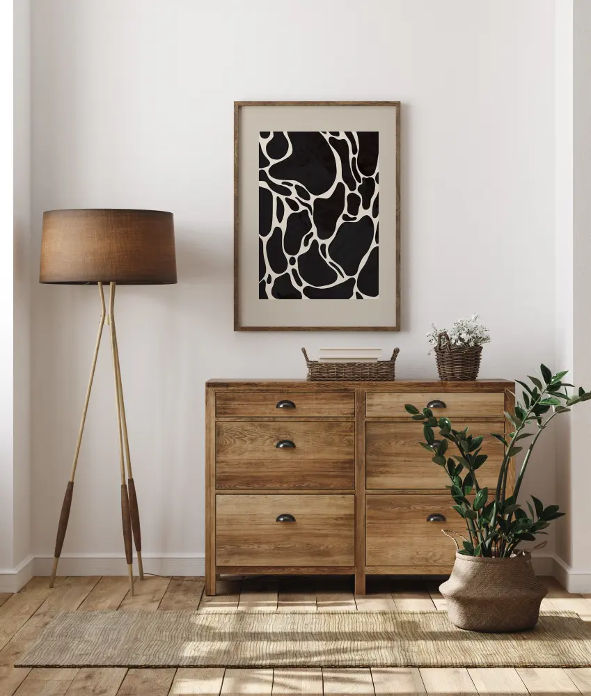 Bildverkstad Giraffe Sand Poster