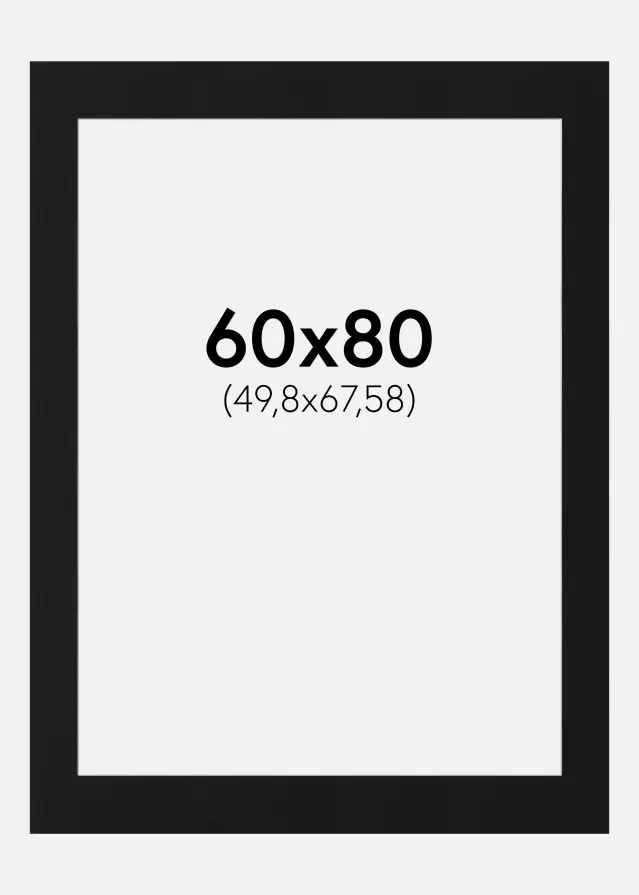 Artlink Mount Black Standard (White Core) 60x80 cm (49,8x67,58)