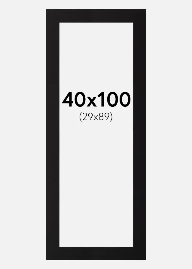 Artlink Mount Black Standard (White Core) 40x100 cm (29x89)
