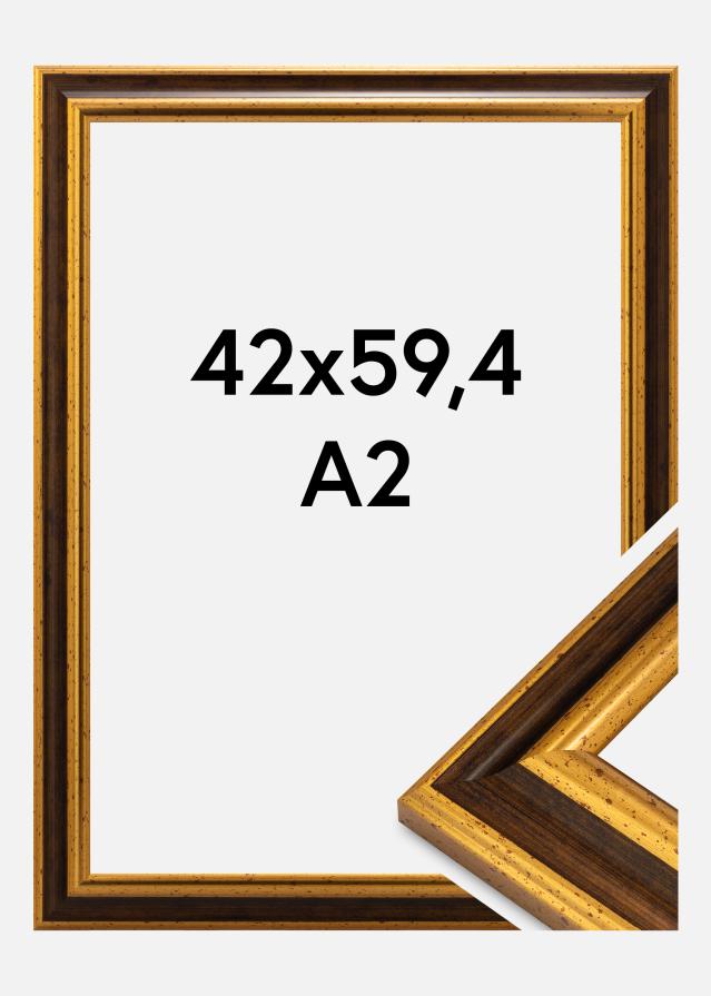 Jämtlands Ramfabrik Frame Aberystwyth Acrylic Glass Gold 42x59.4 cm (A2)