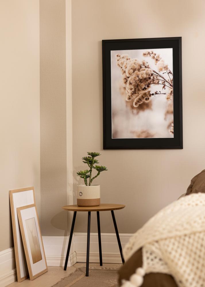Ram med passepartou Frame Stilren Black 20x30 cm - Picture Mount Black 15x21 cm