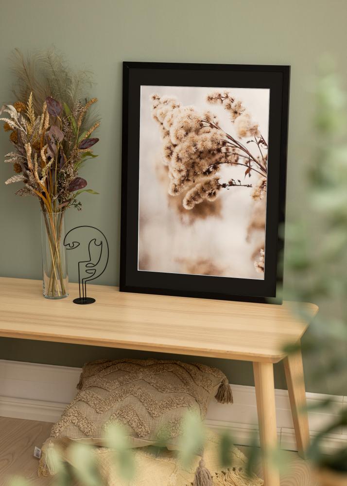 Ram med passepartou Frame Stilren Black 20x30 cm - Picture Mount Black 15x21 cm