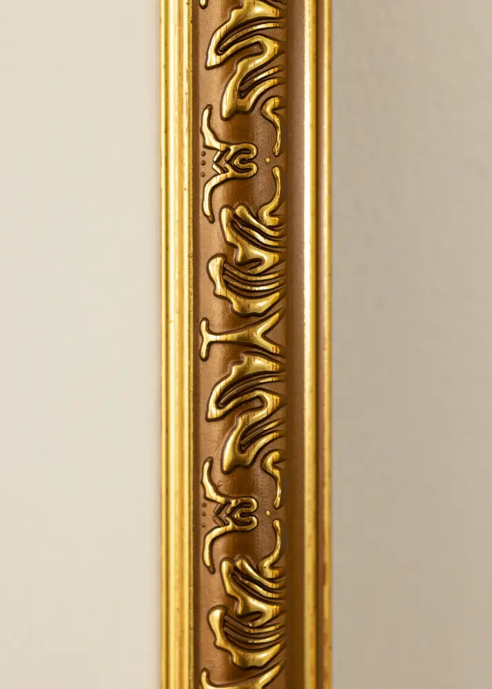 BGA Frame Swirl Acrylic Glass Gold 30x40 cm