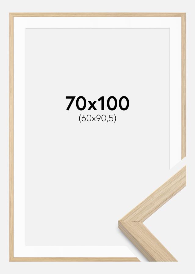 Ram med passepartou Frame Grimsåker Oak 70x100 cm - Picture Mount White 61x91,5 cm