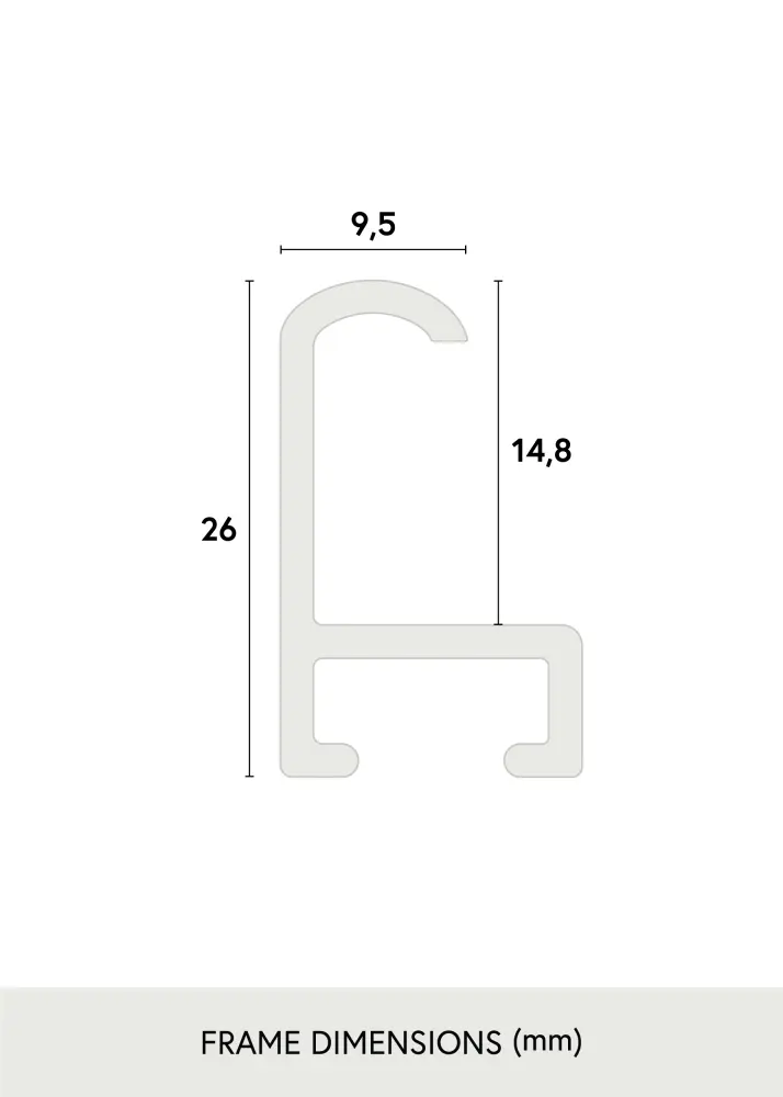 Ramverkstad Frame Sandhamn Gold - Custom Size