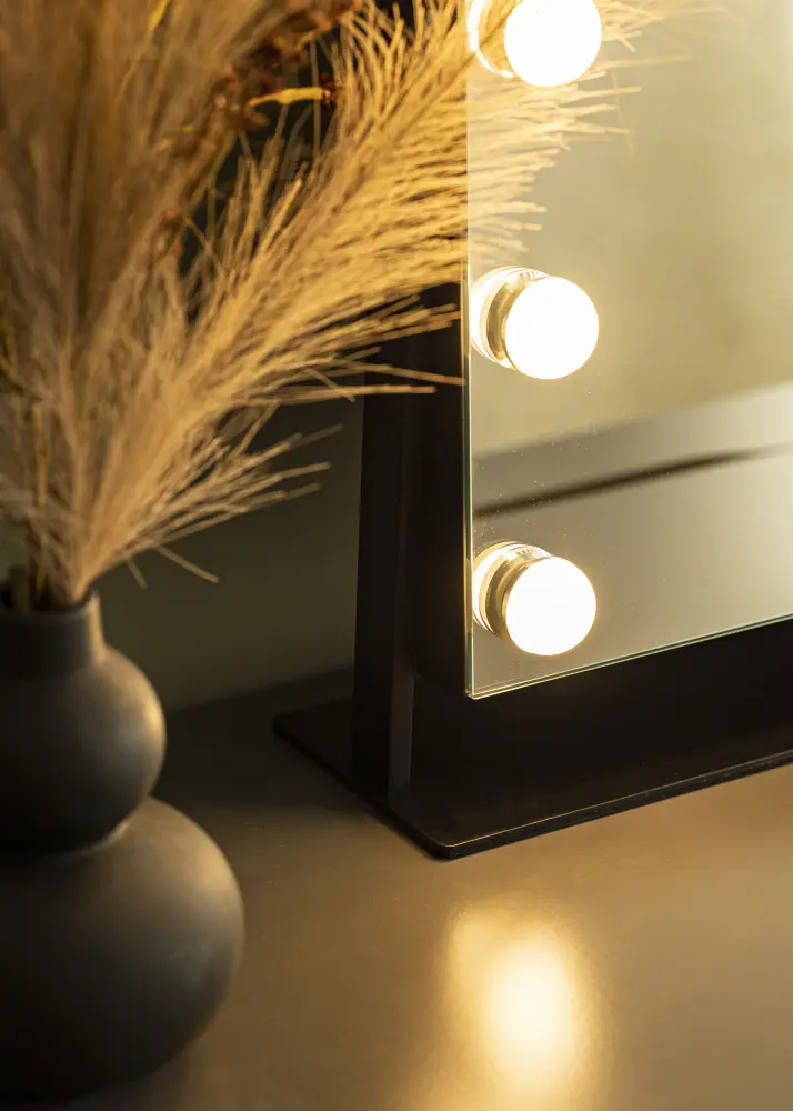 KAILA KAILA Make-up Mirror Soft Corner LED Black 60x52 cm