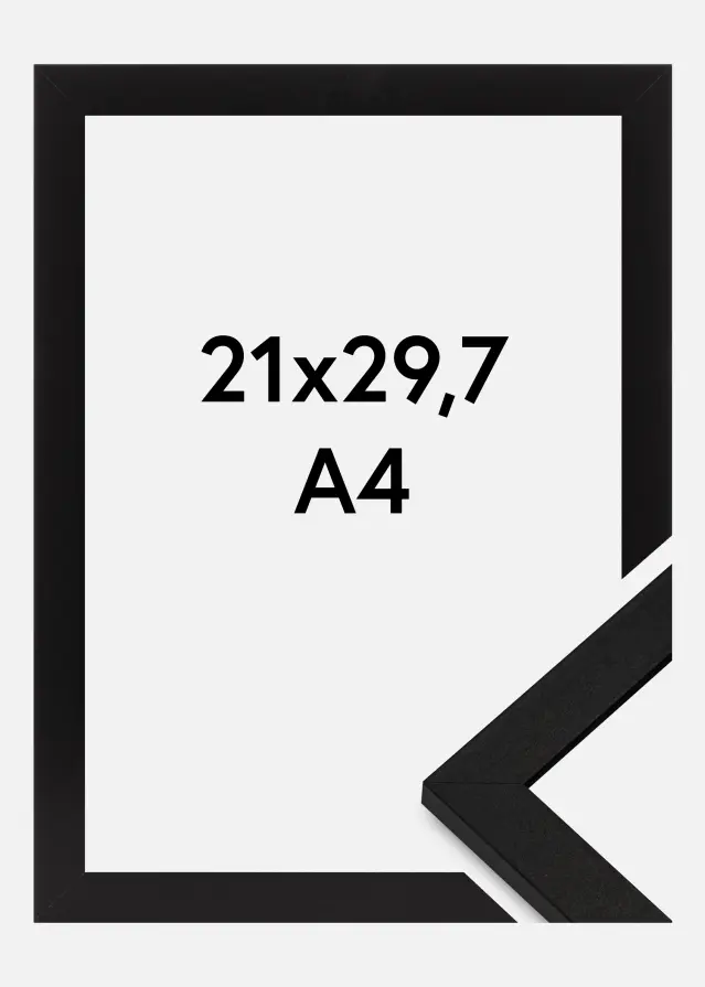 BGA Frame BGA Classic Acrylic Glass Black 21x29,7 cm (A4)