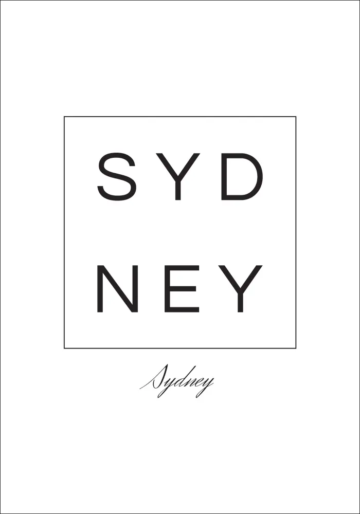 Bildverkstad Sydney Poster
