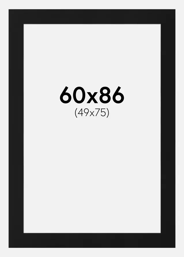 Artlink Mount Black Standard (White Core) 60x86 cm (49x75)