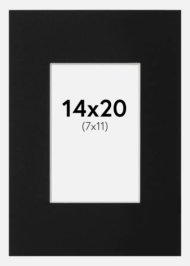 Artlink Mount Black Standard (White Core) 14x20 cm (7x11)