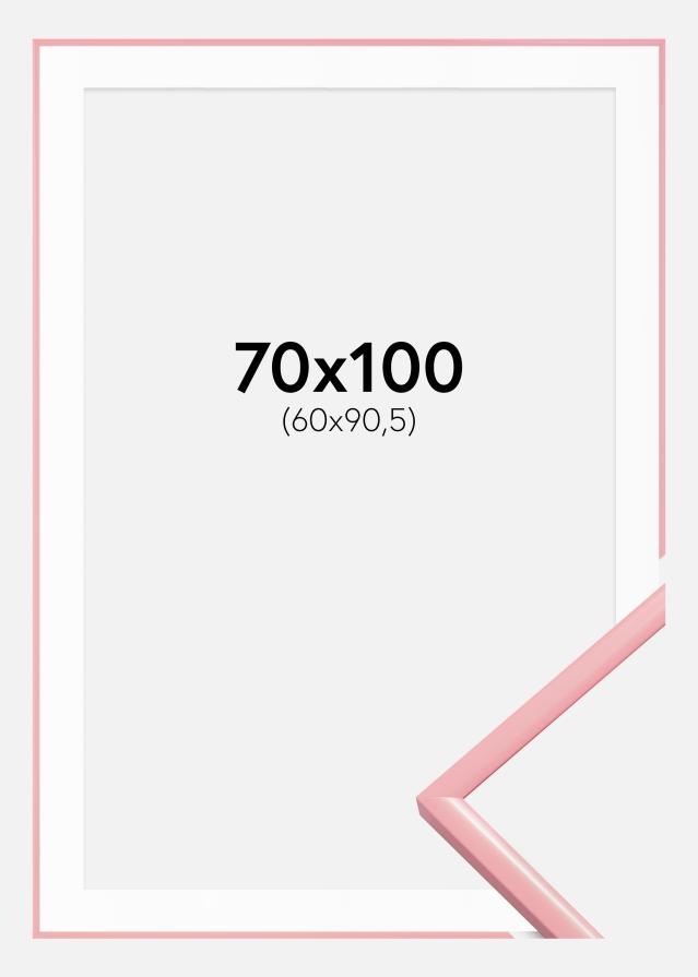 Ram med passepartou Frame New Lifestyle Pink 70x100 cm - Picture Mount White 61x91.5 cm