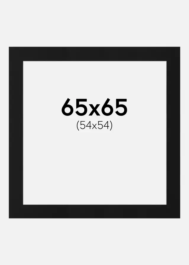 Artlink Mount Black Standard (White Core) 65x65 cm (54x54)