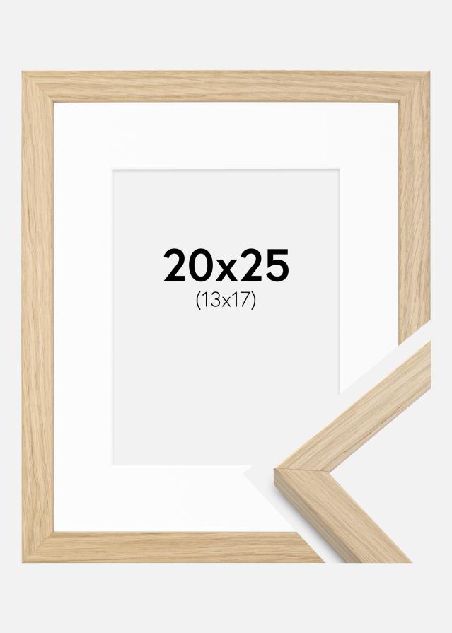 Ram med passepartou Frame Grimsåker Oak 20x25 cm - Picture Mount White 14x18 cm